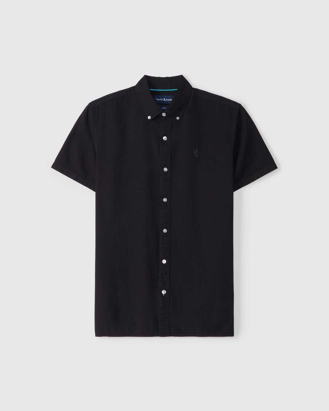 Chemises Psycho Bunny Alton Seersucker Shirt Noir Homme | BNH-81750394